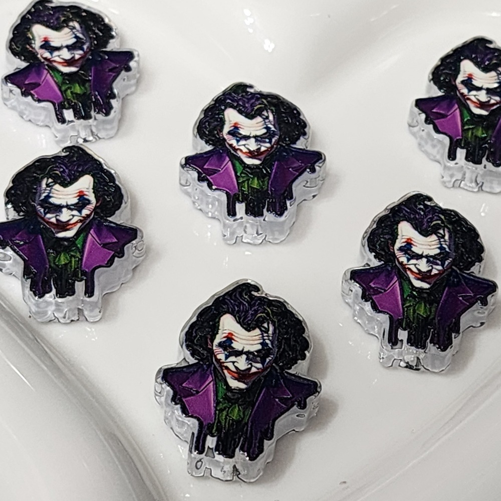 Creepy Clown Caldron Beads 2 Pcs Focal Bead Beaded Pen  Charms Jewelry Jok
